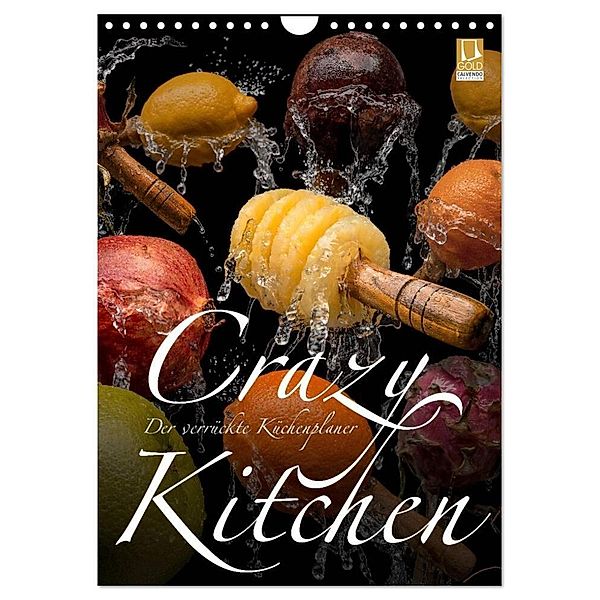 Crazy Kitchen - Der verrückte Küchenplaner (Wandkalender 2024 DIN A4 hoch), CALVENDO Monatskalender, Olaf Bruhn