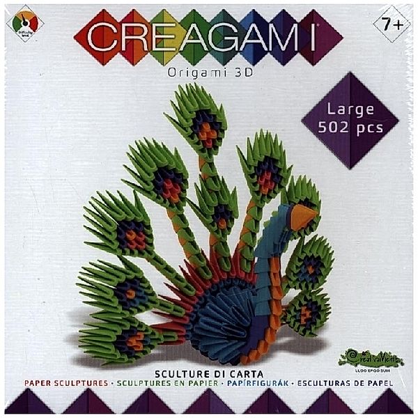 Creagami - CREAGAMI - Origami 3D Pfau 502 Teile