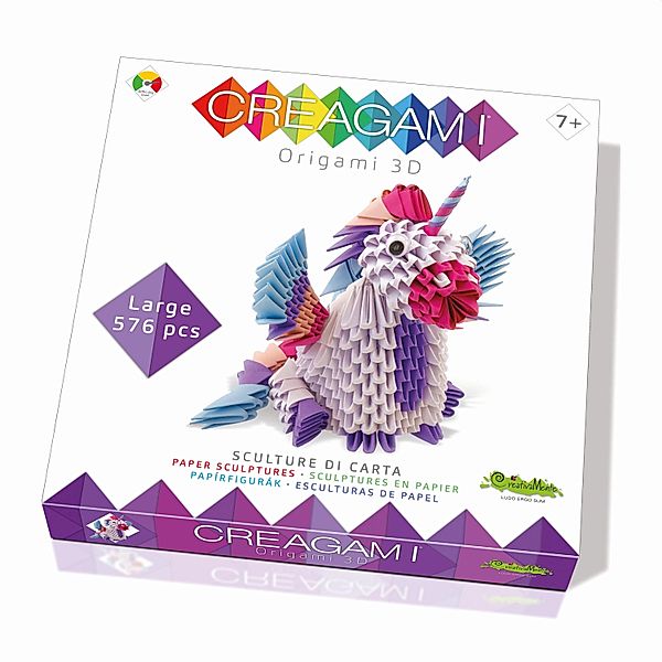 CREAGAMI - Origami 3D Einhorn 576 Teile