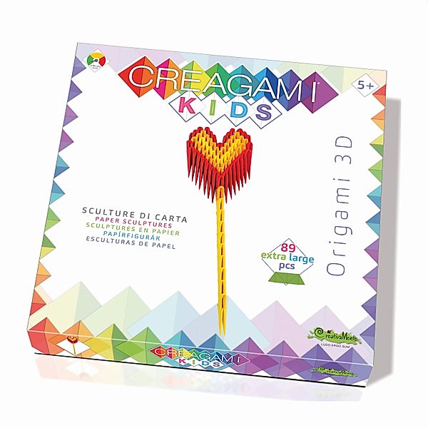 CREAGAMI - Origami 3D KIDS Herz 89 Teile