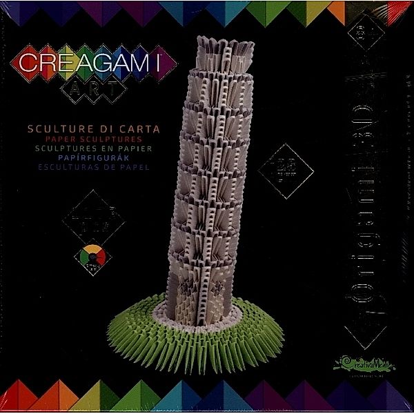 Piatnik, CREAGAMI CREAGAMI - Origami 3D Schiefe Turm von Pisa 1173 Teile