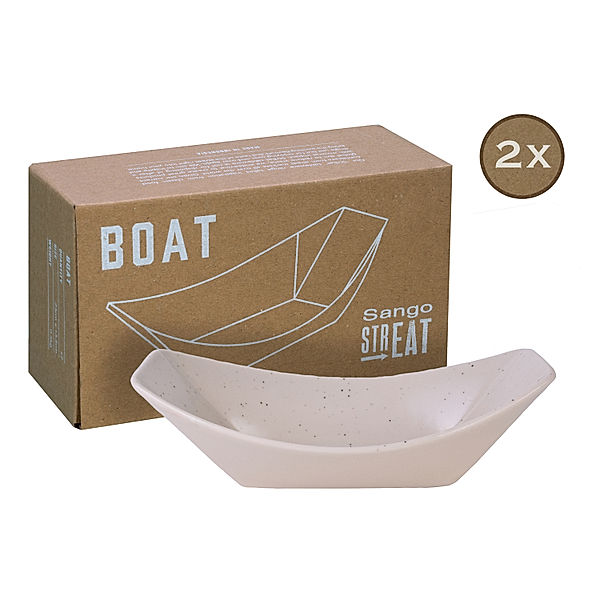 CreaTable Boat 2-tlg Streat Food creme