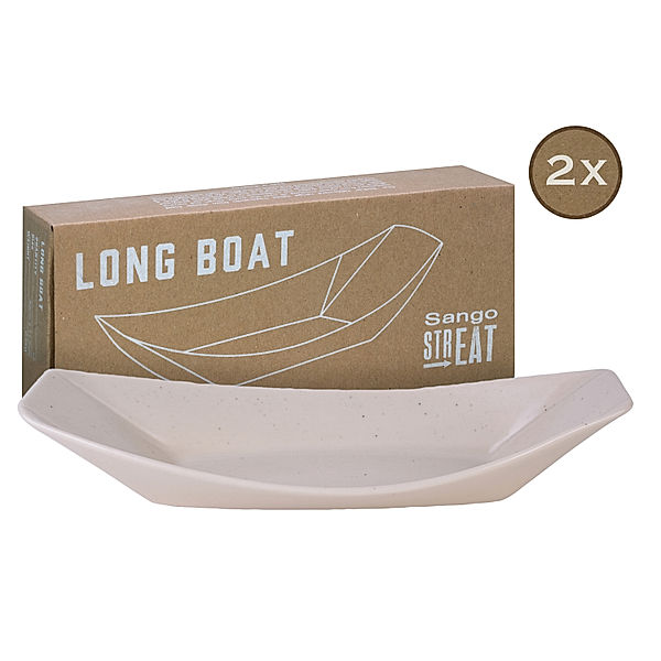 CreaTable Boat 2-tlg Streat Food creme