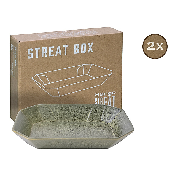 CreaTable Box 2-tlg Streat Food grün