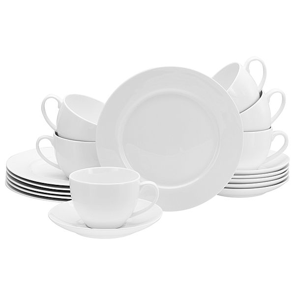 CreaTable Kaffeeservice 18-tlg Fleur Royal creme