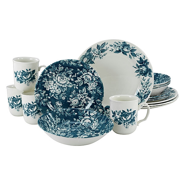 CreaTable Kombiservice 16-tlg Splendor blau