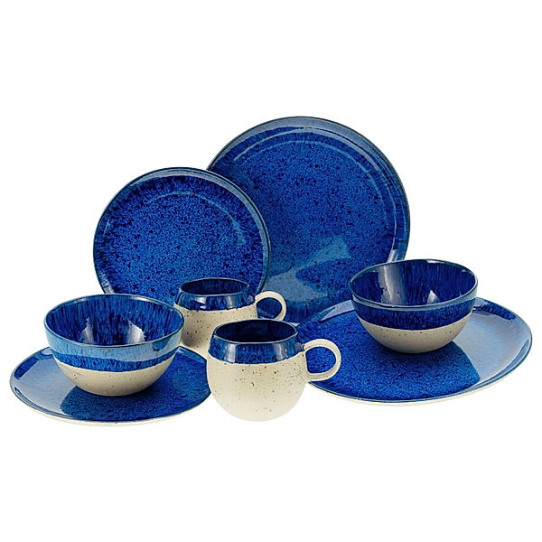 CreaTable Kombiservice 8-tlg Deep Blue Sea blau