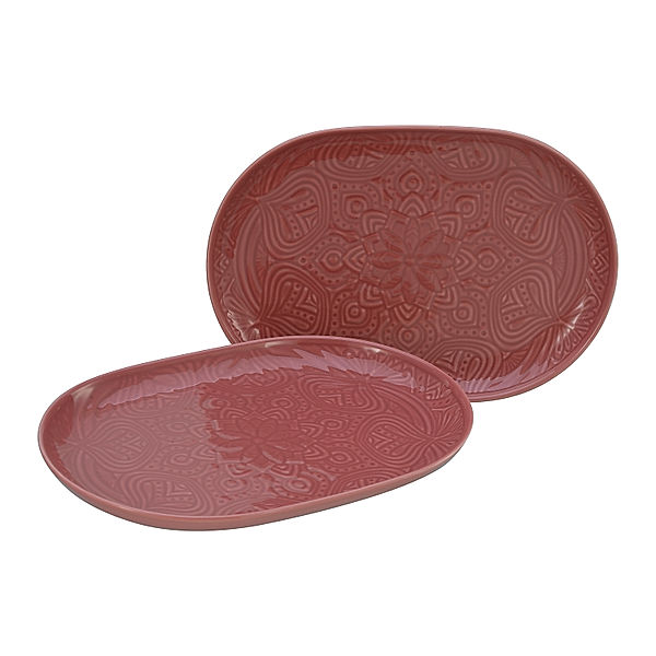 CreaTable Plattenset 2-tlg Orient Mandala rot