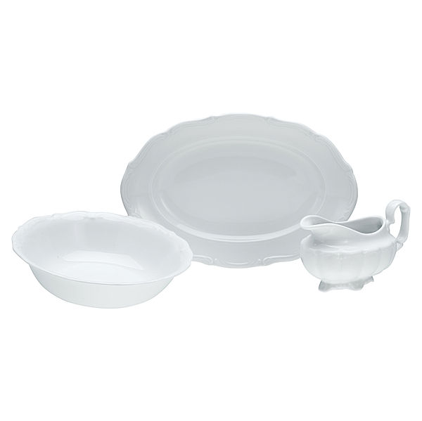 CreaTable Servier Set 3-tlg Maria Theresia weiss