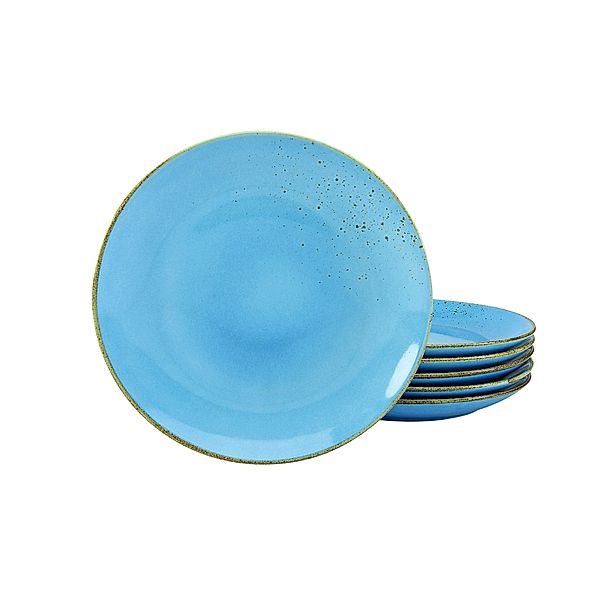 CreaTable Speiseteller 6-tlg Nature Collection blau