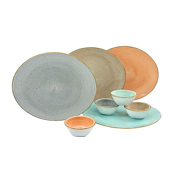 CreaTable Steak Set 8-tlg Vintage Nature bunt