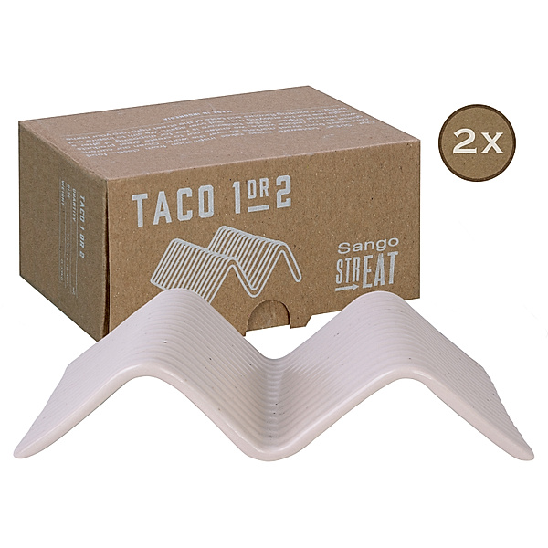CreaTable Taco Stand 2-tlg Streat Food creme