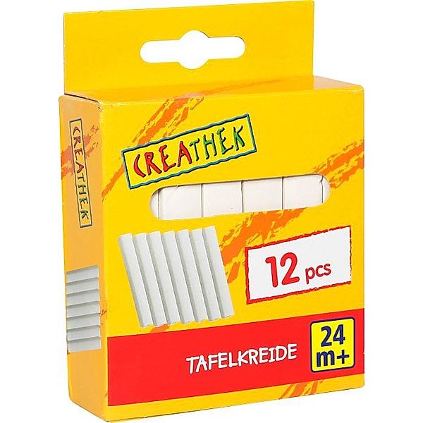 Creathek Tafelkreide, weiß 12 Stück