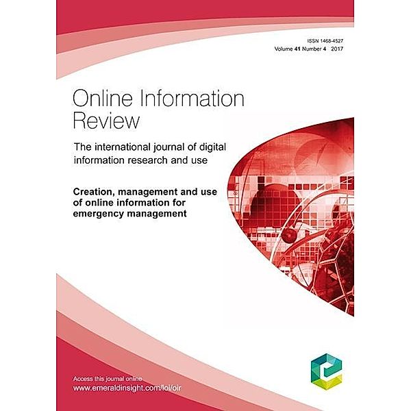 Creation, Management and Use of Online Information for Emergency Management