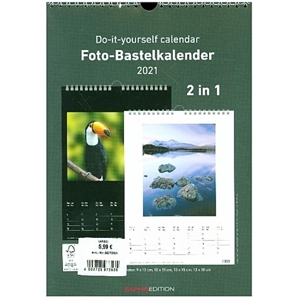 Creative Line Foto-Bastelkalender 2 in 1 2021