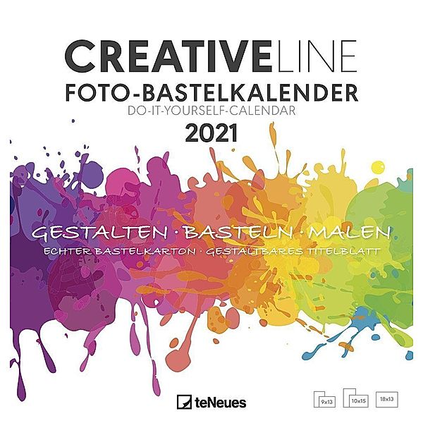 Creative Line Foto-Bastelkalender weiss 2021
