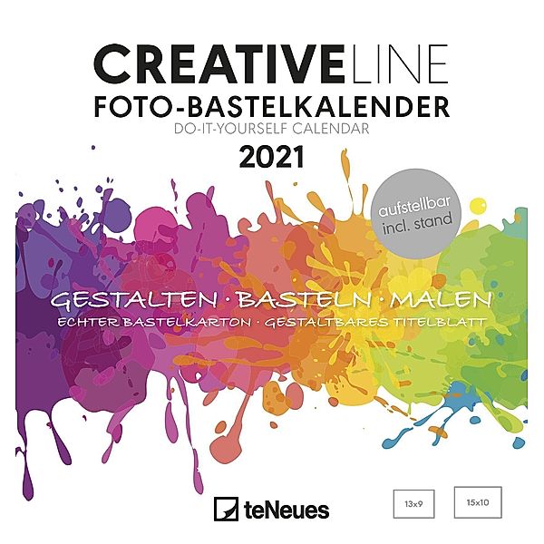 Creative Line Foto-Bastelkalender weiß 2021
