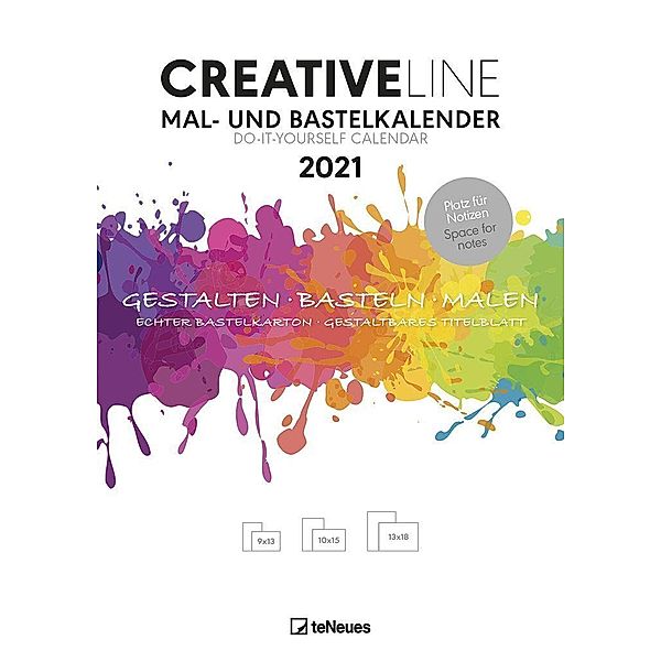 Creative Line Mal- und Bastelkalender 2021