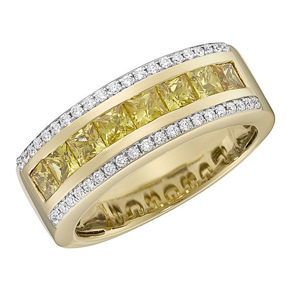 Creazione Bijoux Ring 750/- Gold Saphir gelb Glänzend 1,469ct. (Größe: 056 (17,8))