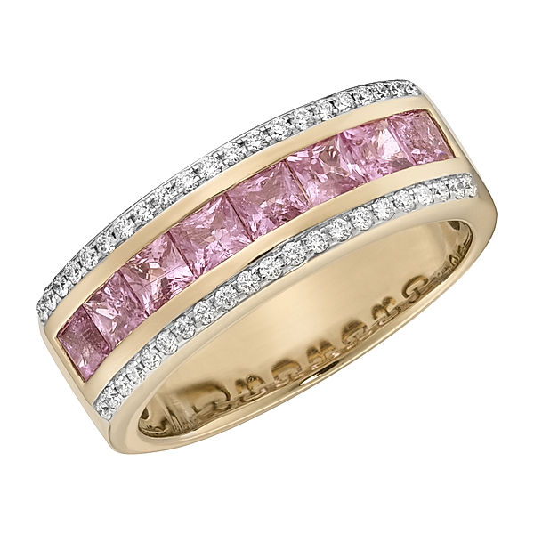 Creazione Bijoux Ring 750/- Gold Saphir pink Glänzend 1,899ct. (Größe: 056 (17,8))