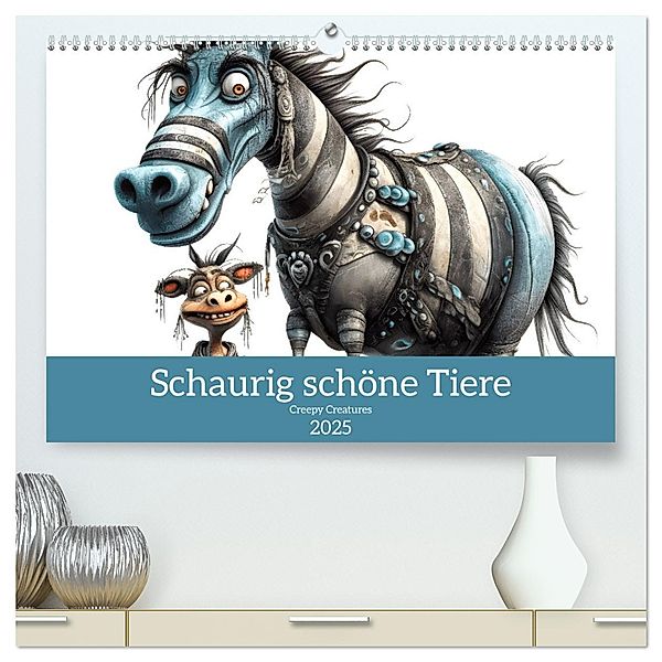 Creepy Creatures (hochwertiger Premium Wandkalender 2025 DIN A2 quer), Kunstdruck in Hochglanz, Calvendo, Bettina Dittmann