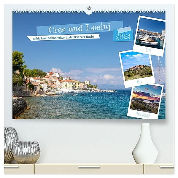 Cres und Losinj, wilde Insel-Schönheiten in der Kvarner Bucht (hochwertiger Premium Wandkalender 2024 DIN A2 quer), Kunstdruck in Hochglanz, Tilo Grellmann Photography