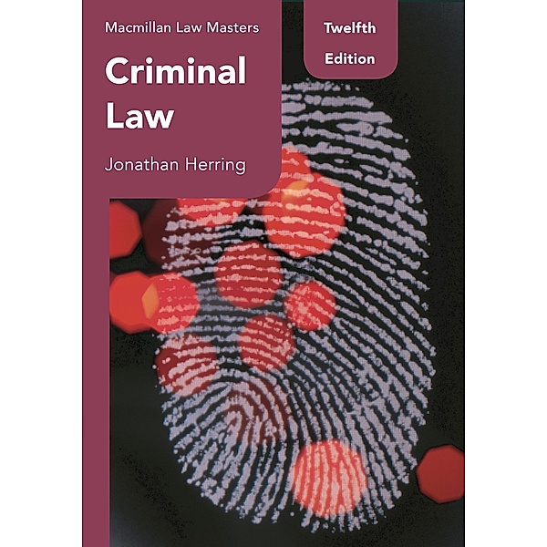 Criminal Law / Macmillan Law Masters, Jonathan Herring