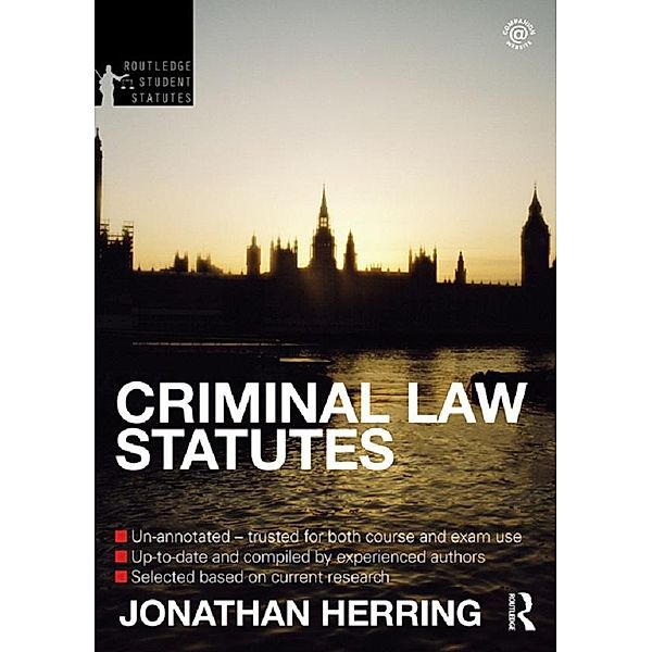 Criminal Law Statutes 2012-2013, Jonathan Herring