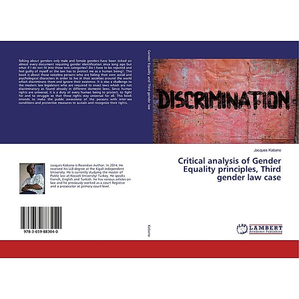 Critical analysis of Gender Equality principles, Third gender law case, Jacques Kabano