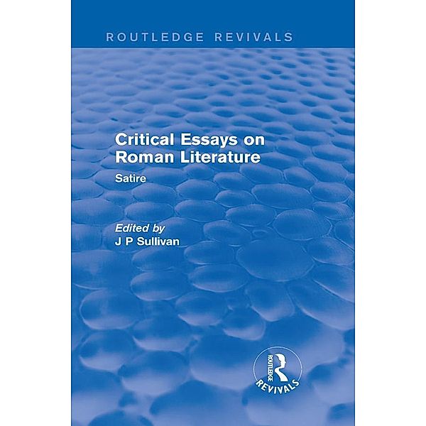 Critical Essays on Roman Literature