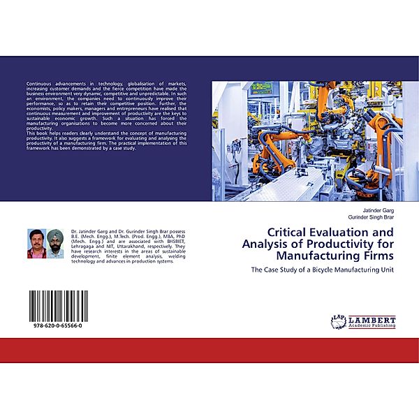 Critical Evaluation and Analysis of Productivity for Manufacturing Firms, Jatinder Garg, Gurinder Singh Brar