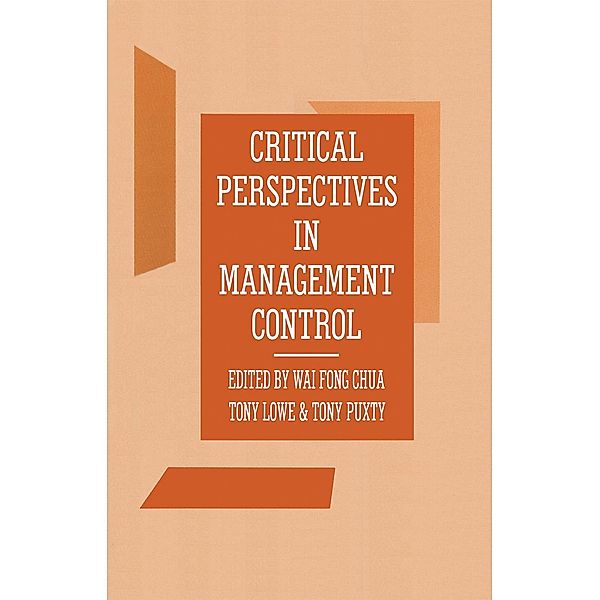 Critical Perspectives in Management Control