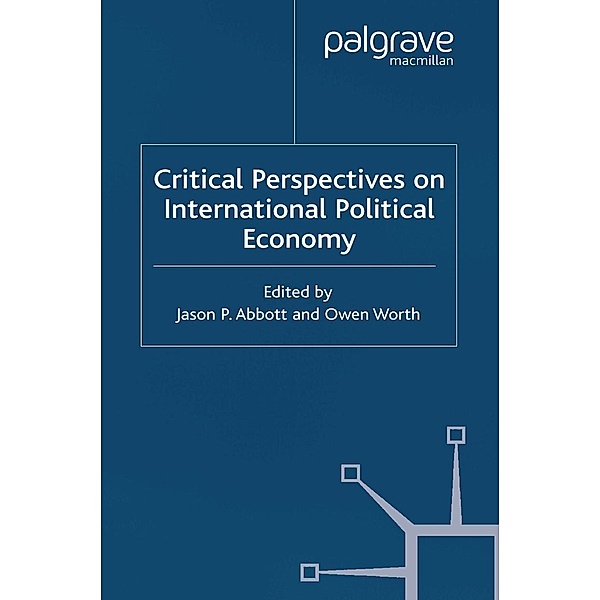Critical Perspectives on International Political Economy / Advances in Political Science