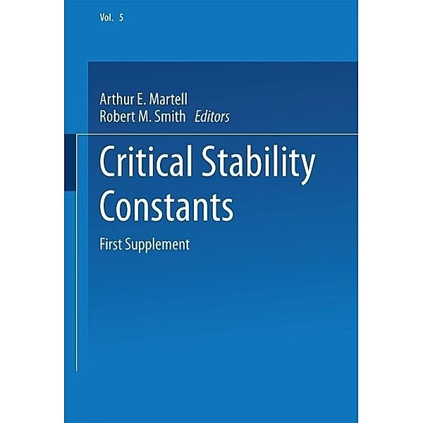 Critical Stability Constants / Critical Stability Constants Bd.5