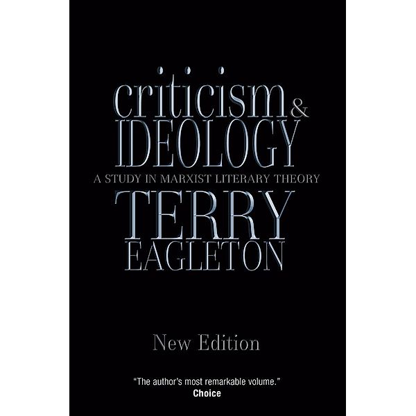 Criticism and Ideology, Terry Eagleton