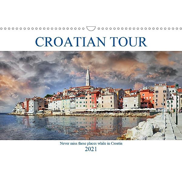 Croatian tour (Wall Calendar 2021 DIN A3 Landscape), Manuela Dedic