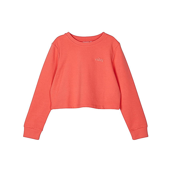 name it Crop-Sweatshirt NKFTINTURN in pink