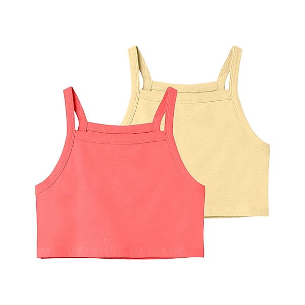 name it Crop Top NKFVILINA 2er-Pack in georgia peach/double cream