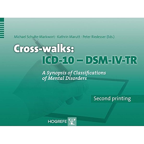 Cross-walks ICD-10, M. Marutt, P., K. Riedesser, SCHULTE-MARKWORT