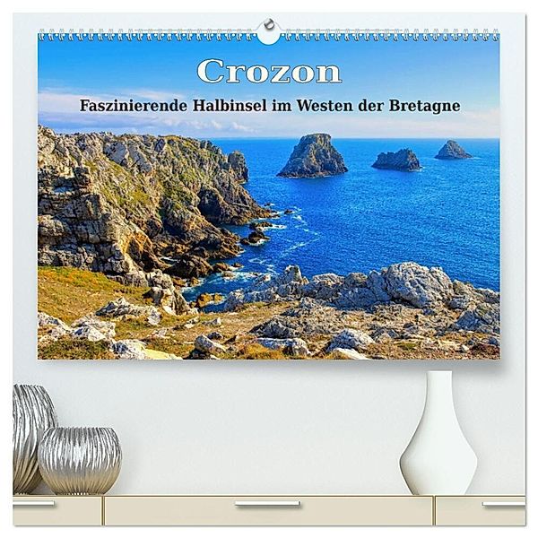 Crozon - Faszinierende Halbinsel im Westen der Bretagne (hochwertiger Premium Wandkalender 2025 DIN A2 quer), Kunstdruck in Hochglanz, Calvendo, LianeM