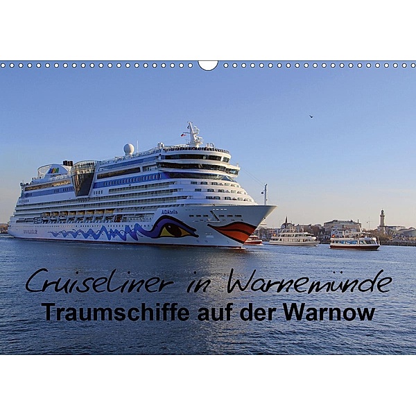 Cruiseliner in Warnemünde (Wandkalender 2021 DIN A3 quer), Patrick le Plat