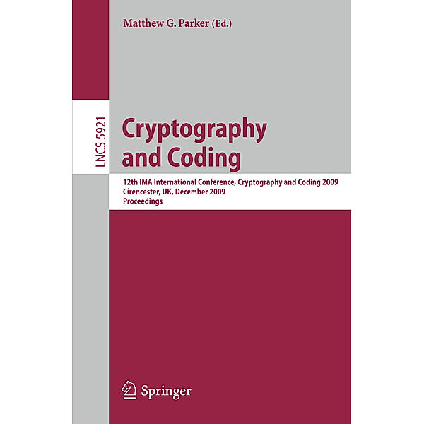 Cryptography and Coding, Yves Edel, Stefania Fanali, Hideki Imai, Gregor Leander, Onur Özen, Felix Ulmer