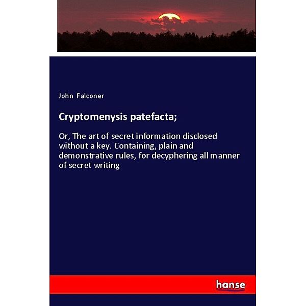 Cryptomenysis patefacta;, John Falconer