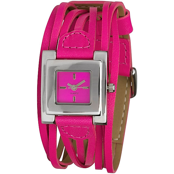 crystal blue Damen-Armbanduhr Mika (Farbe: pink)