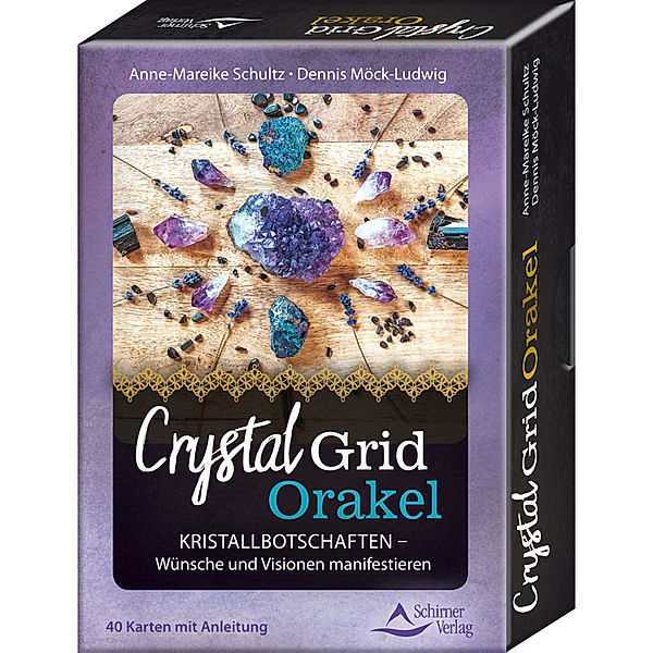 Crystal Grid Orakel, 40 Karten mit Anleitung, Anne-Mareike Schultz, Dennis Möck-Ludwig
