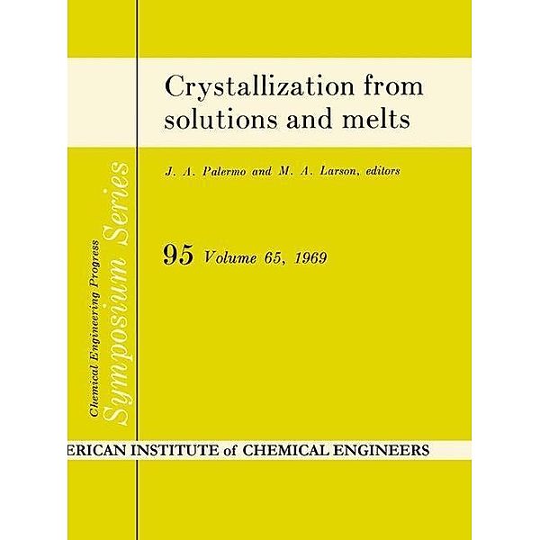 Crystallization from solutions and melts, Eugenii Khamskii