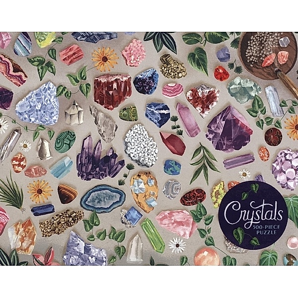 Crystals 500-Piece Puzzle, m.  Buch, m.  Beilage, Pliny T. Young
