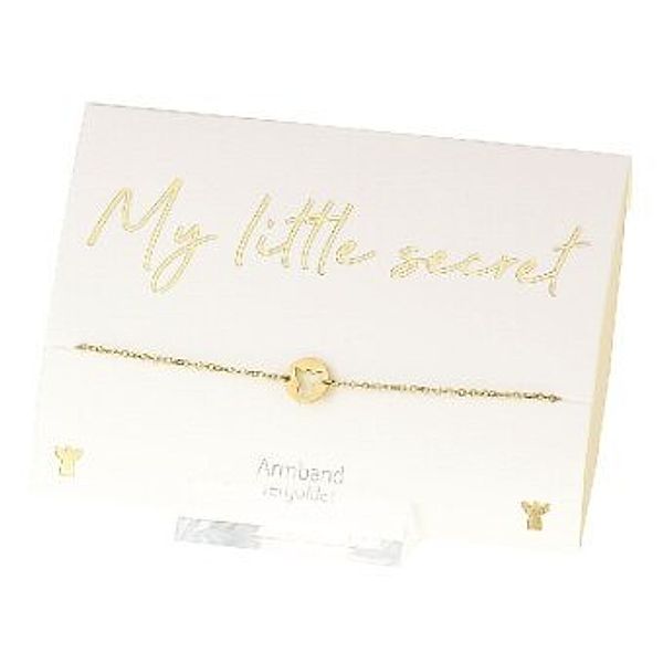 Crystals Armband - My little secret - vergoldet - Schutzengel