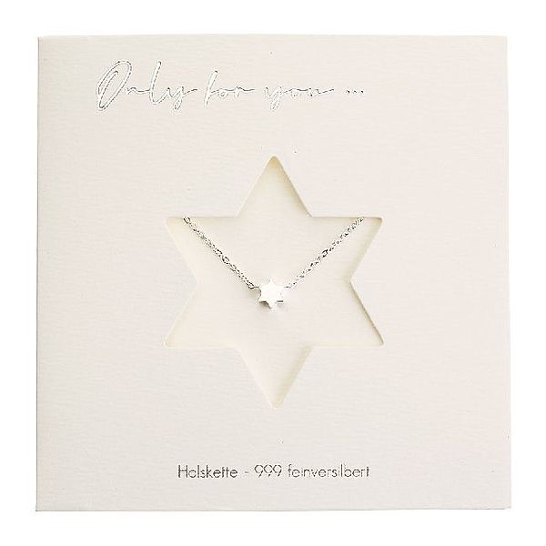 Crystals Halsketten - Halskette - Only for You - Stern - 999 feinversilbert, Crystals