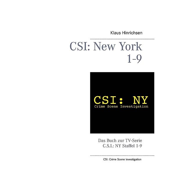 CSI: New York Staffel 1 - 9, Klaus Hinrichsen